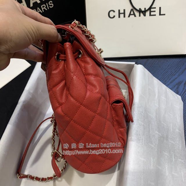 Chanel女包 香奈兒專櫃最新款球紋魚子醬牛皮後背包 Chanel雙肩背包 AS1371  djc4201